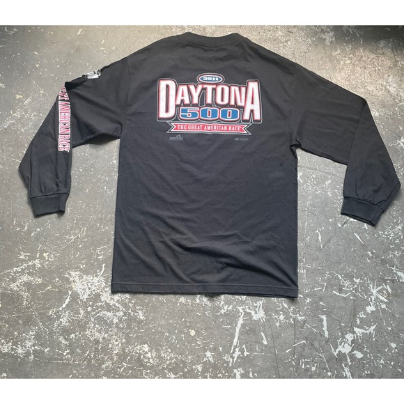 DAYTONA 500 2011 Two Sided EVENT LOGO T-SHIRT SIZE LARGE THE GREAT AMERICAN RACE - Picture 7 of 8